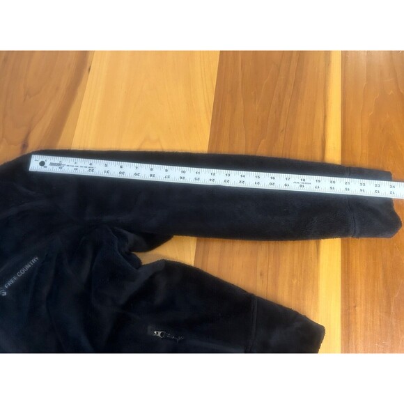 Free Country Faux Fur Women’s Hooded Jacket. Large. Full Zip. Zip Pockets - Picture 9 of 10